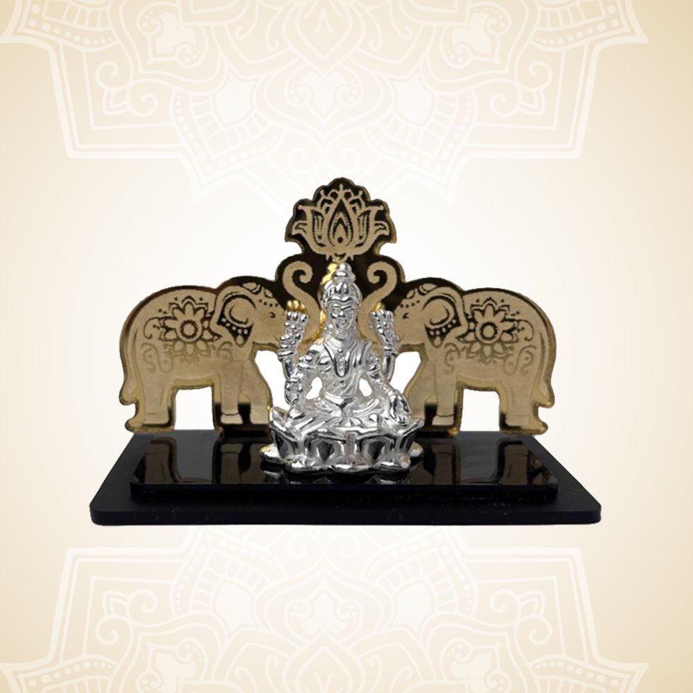Gaja Kamal stand With lakshmi Idol