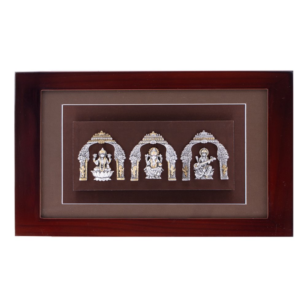 Lakshmi, Ganesha & Saraswathi with Arch 75