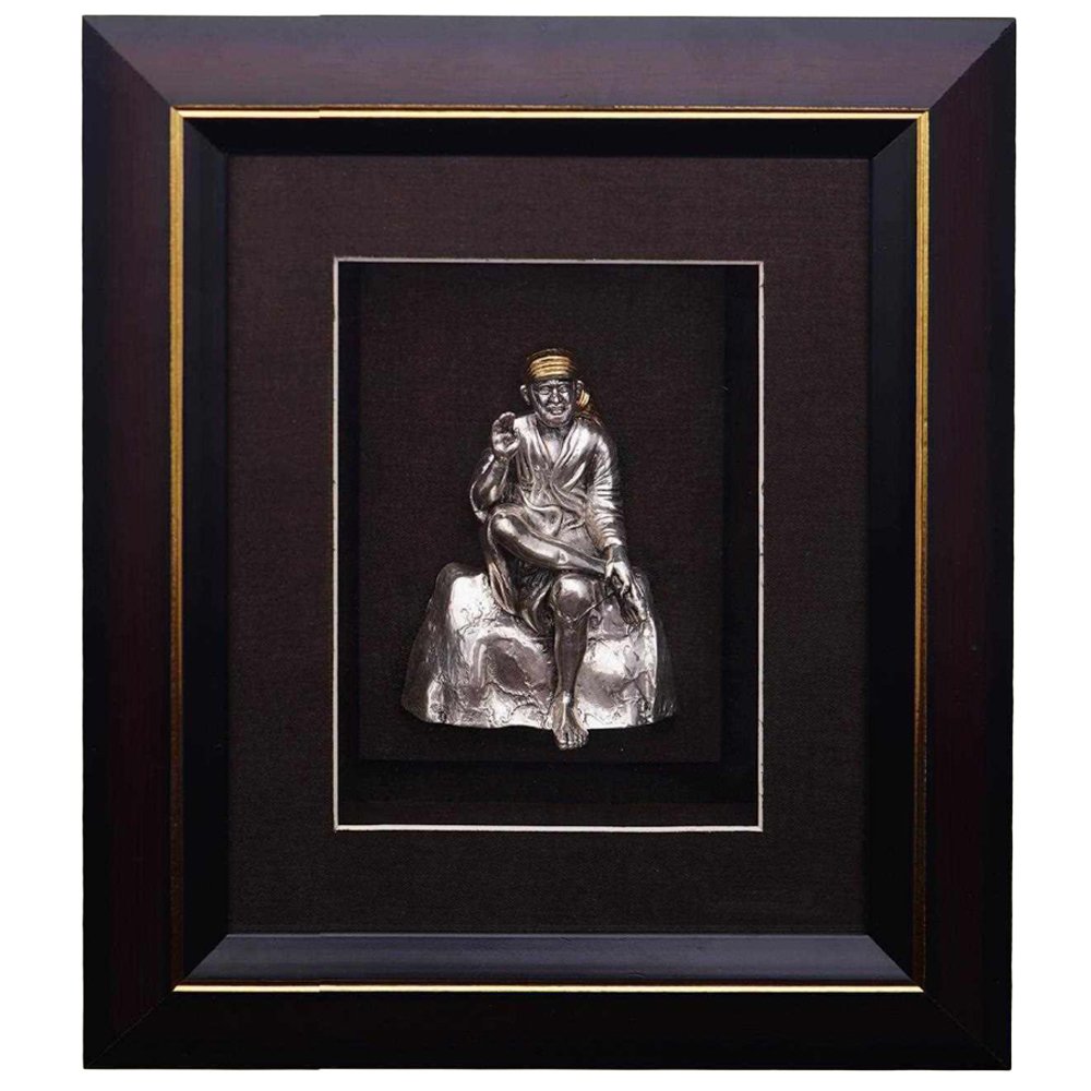 Sitting stone saibaba 30